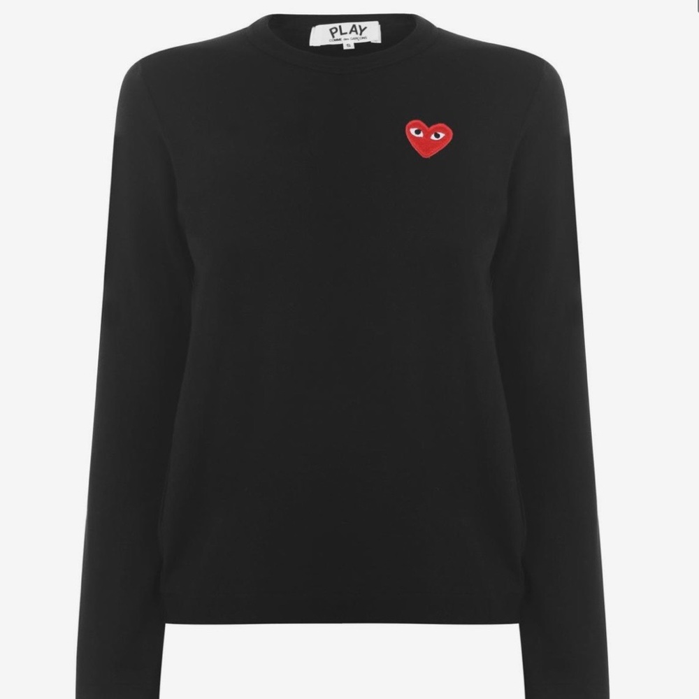 Comme des Garcons PLAY Black Heart Logo Knit Sweater